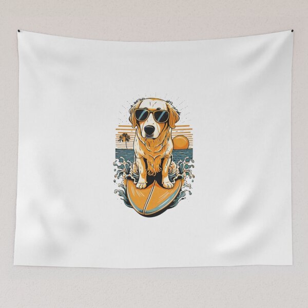 Item preview, Retriever Surfing On The Sea designed and sold by luckyanimechann.