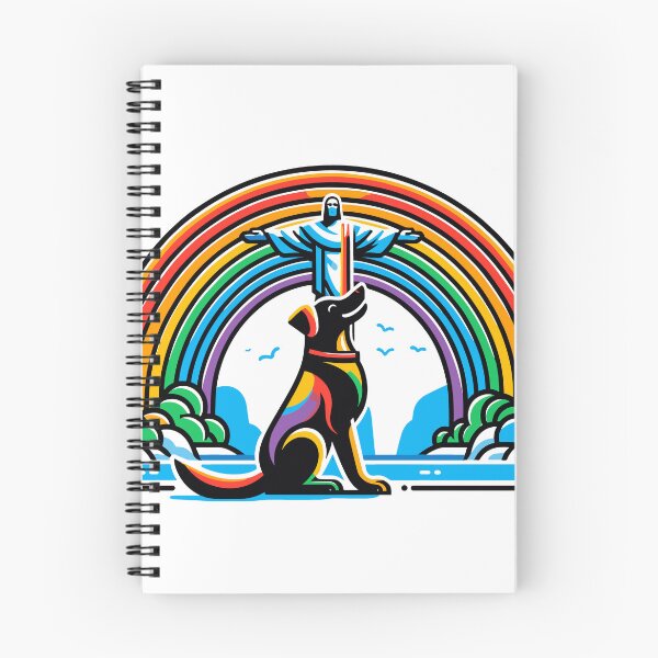 Item preview, Rio Rainbow - Dog and Christ the Redeemer under Rainbow designed and sold by PunnyPawsShop.