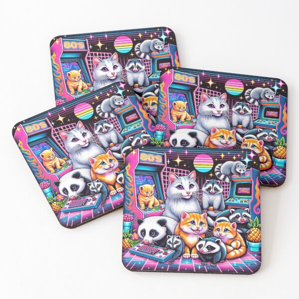 Item preview, Neon Nostalgia: Playful Critters designed and sold by CyberQuesters.