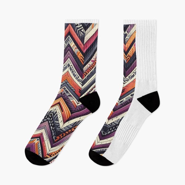 Item preview, Chevron - Purple White Yellow Narrow Pattern ; Pattern  Herringbone designed and sold by PatternInArt.