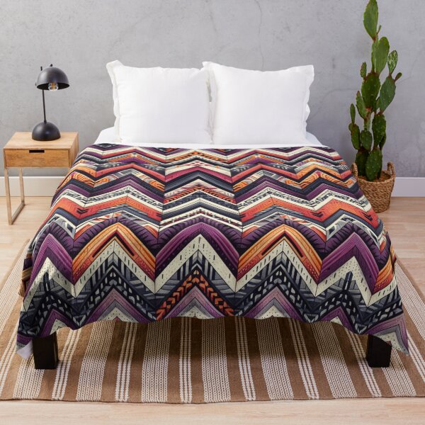 Item preview, Chevron - Purple White Yellow Narrow Pattern ; Pattern Herringbone designed and sold by PatternInArt.