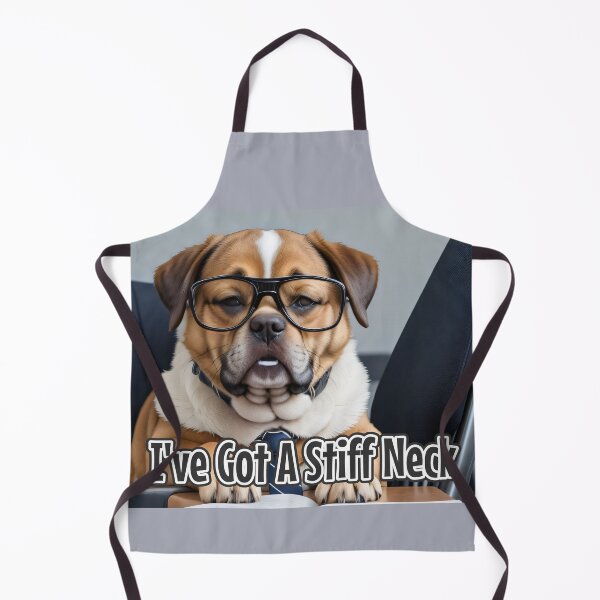 Item preview, AI-Generated Dog 02 "I've got a stiff neck" designed and sold by Cliff-Qi.
