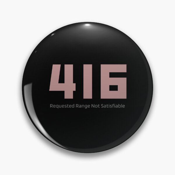 Artikelvorschau, HTTP-Statuscodes: 416 (Angeforderter Bereich nicht erfüllbar) entworfen und verkauft von S9View.
