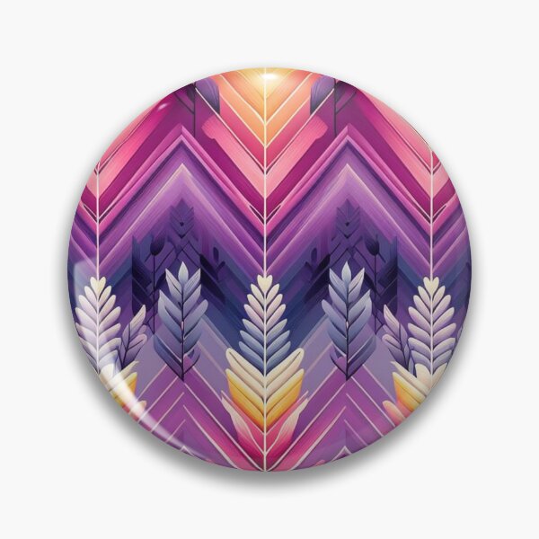 Item preview,  Chevron - Purple Orange Pink Leaf  Pattern ; Pattern  Herringbone designed and sold by PatternInArt.