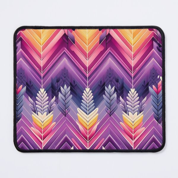Item preview, Chevron - Purple Orange Pink Leaf Pattern ; Pattern Herringbone designed and sold by PatternInArt.