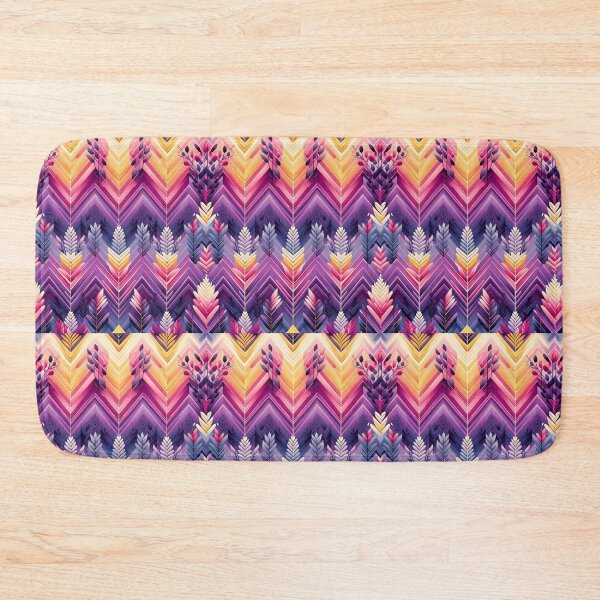 Item preview,  Chevron - Purple Orange Pink Leaf  Pattern ; Pattern  Herringbone designed and sold by PatternInArt.