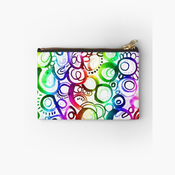 Item preview, Watercolor abstract lines rainbow color painting | abstract bright line painting designed and sold by lausn.
