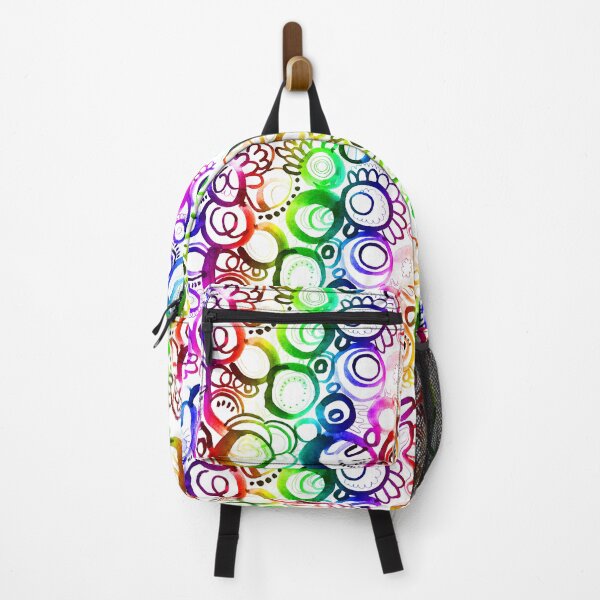 Item preview, Watercolor abstract lines rainbow color painting | abstract bright line painting designed and sold by lausn.