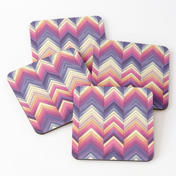 Item preview, Chevron - Purple Orange White Zigzag Pattern ; Pattern  Herringbone designed and sold by PatternInArt.