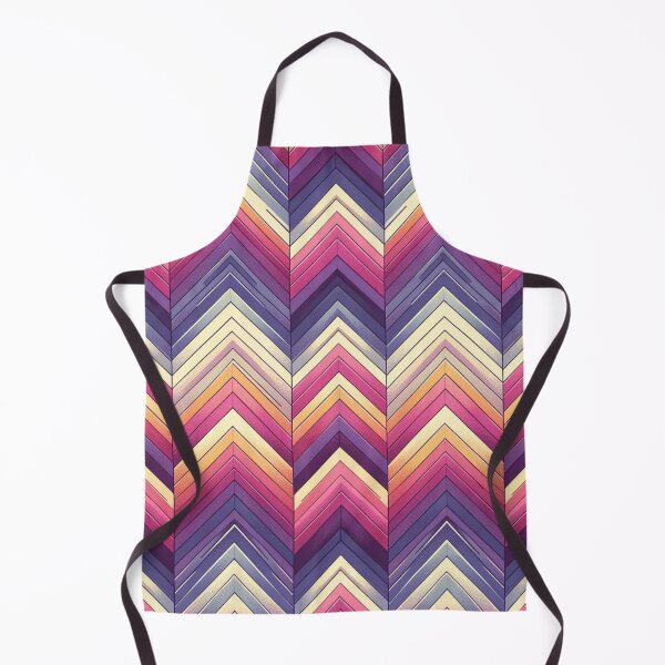 Item preview, Chevron - Purple Orange White Zigzag Pattern ; Pattern Herringbone designed and sold by PatternInArt.