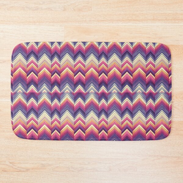 Item preview, Chevron - Purple Orange White Zigzag Pattern ; Pattern  Herringbone designed and sold by PatternInArt.