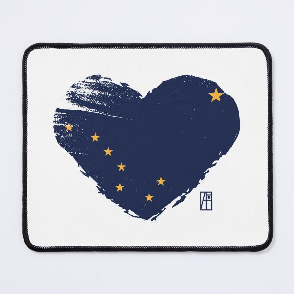 Item preview, U.S. State - I Love Alaska - Alaska Flag designed and sold by ArtProjectShop.