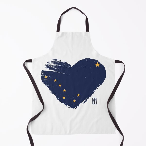 Item preview, U.S. State - I Love Alaska - Alaska Flag designed and sold by ArtProjectShop.