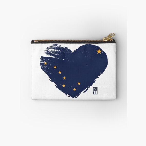 Item preview, U.S. State - I Love Alaska - Alaska Flag designed and sold by ArtProjectShop.