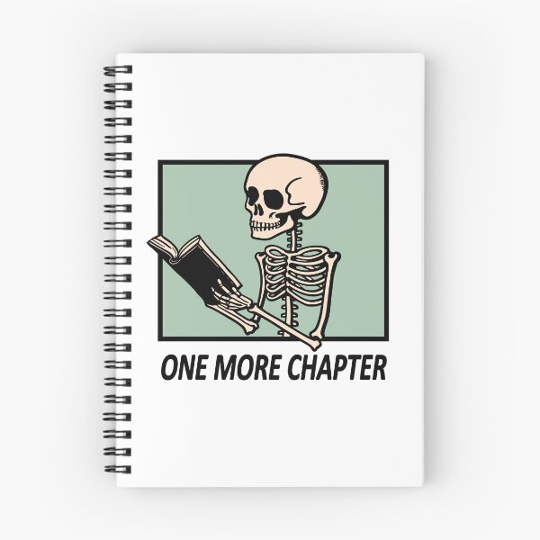 Item preview, Skeleton reading a book - one more chapter designed and sold by ArtemMKV.