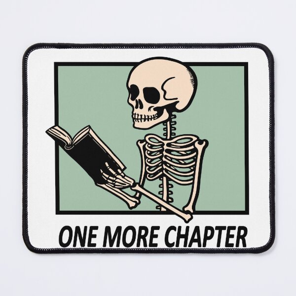 Item preview, Skeleton reading a book - one more chapter designed and sold by ArtemMKV.