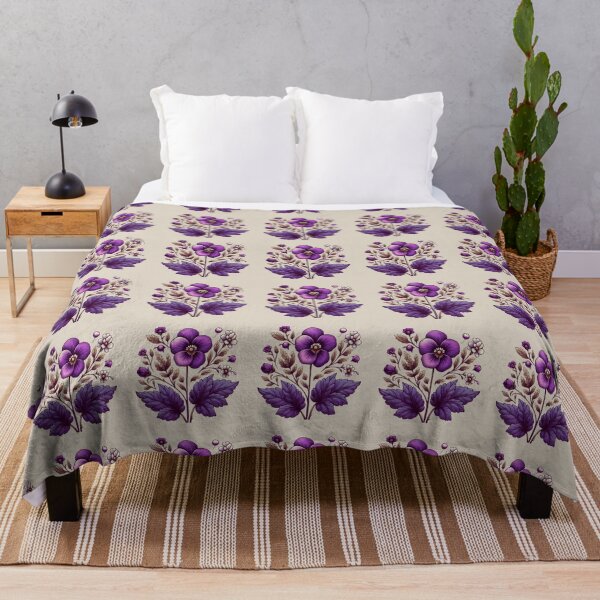 Item preview, Violets Elegant Vintage Glamorous Retro Flowers designed and sold by CatherineLievre.