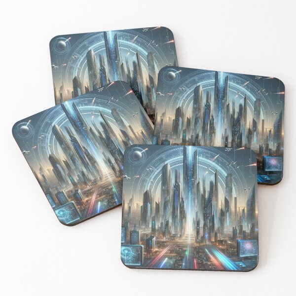 Item preview, Neon Future Metropolis designed and sold by BestArtByArvind.