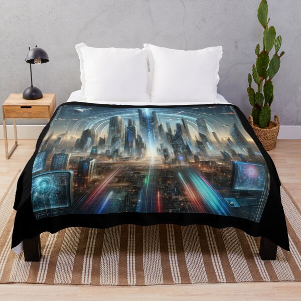 Item preview, Neon Future Metropolis designed and sold by BestArtByArvind.