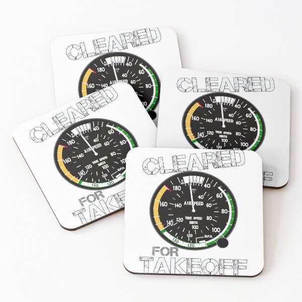 Item preview, Cleared for Takeoff - Airplane Lovers Pilot Co-Pilot Talk | Aircraft Speedometer Cockpit Take-off designed and sold by Amazing Arts Designs.