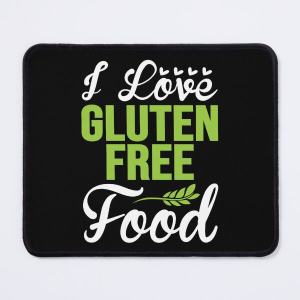 Item preview, "I love Gluten-free food" t shirt dark mode design designed and sold by MyGluteesFree77.
