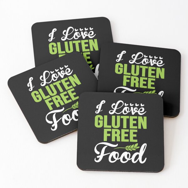 Item preview, "I love Gluten-free food" t shirt dark mode design designed and sold by MyGluteesFree77.
