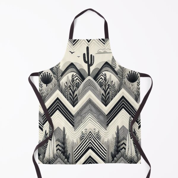 Item preview, Chevron - Black and White Cactus Pattern ; Pattern Herringbone designed and sold by PatternInArt.