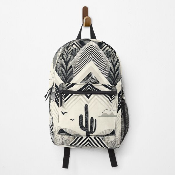 Item preview, Chevron - Black and White Cactus Pattern ; Pattern Herringbone designed and sold by PatternInArt.