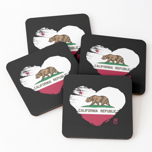 Item preview, U.S. State - I Love California - California Flag designed and sold by ArtProjectShop.