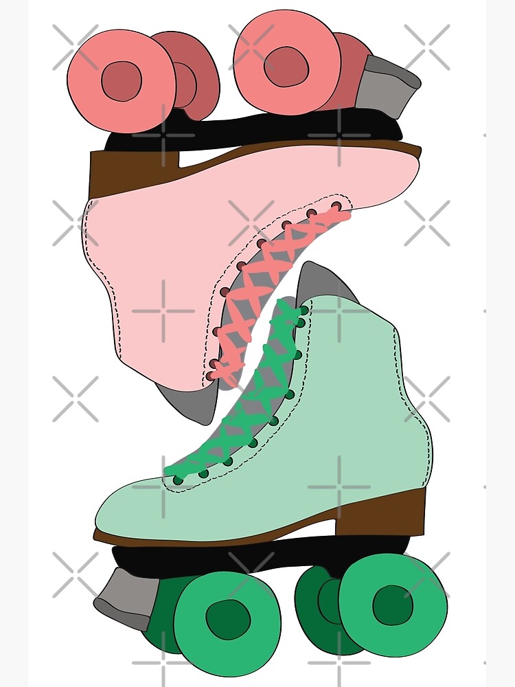 roller-skates-poster-for-sale-by-jenbucheli-redbubble