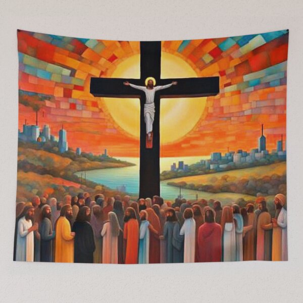 Item preview, Gathering at the Crucifixion designed and sold by George Hutton Hunter.