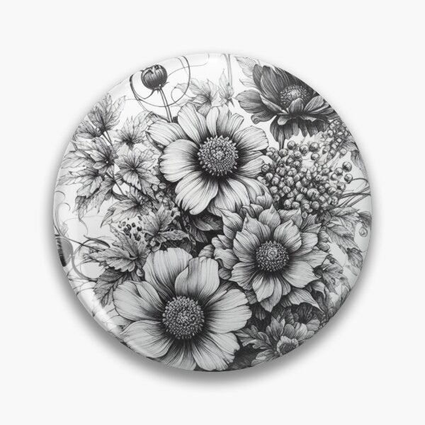 Item preview, Literary flower drawings 01 designed and sold by I-HERE.