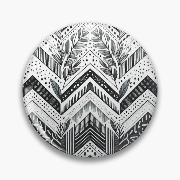 Item preview, Chevron - Black and White Tribal Pattern ; Pattern  Herringbone designed and sold by PatternInArt.