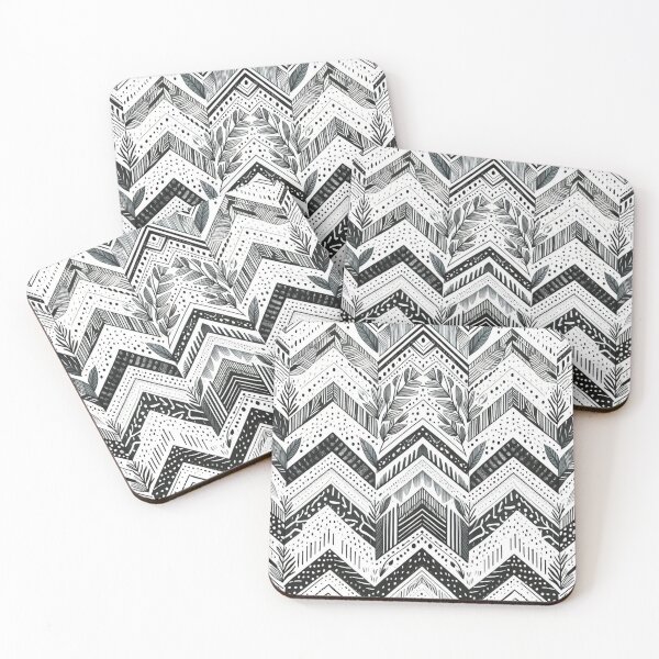 Item preview, Chevron - Black and White Tribal Pattern ; Pattern  Herringbone designed and sold by PatternInArt.