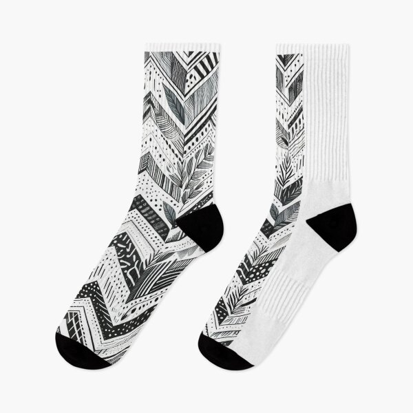 Item preview, Chevron - Black and White Tribal Pattern ; Pattern  Herringbone designed and sold by PatternInArt.