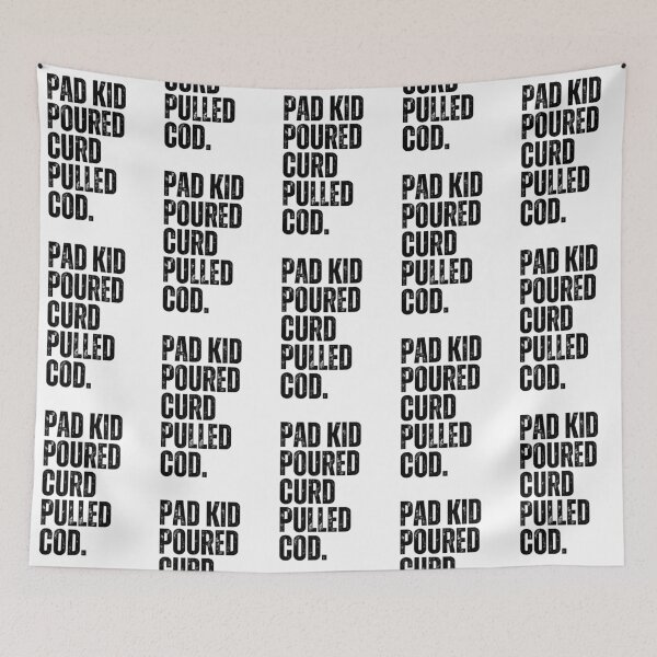 Item preview, Trickiest Tongue Twister Pad Kid Poured Curd Pulled Cod designed and sold by Kayley  |  QuintaDaColherArtes.