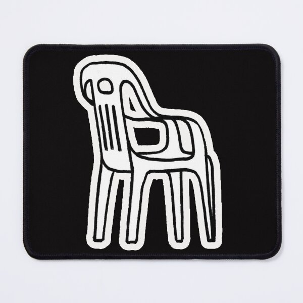 Item preview, plastic chair illustration designed and sold by Ratatatts.