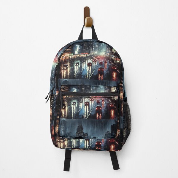 Item preview, Noir Vintage Watercolor City in the Rain designed and sold by RESToRAPTOR.