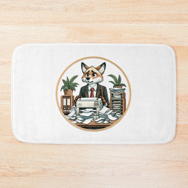Item preview, Office Fox Chaos - Corporate Jungle Animal Humor designed and sold by #Adulting Central.