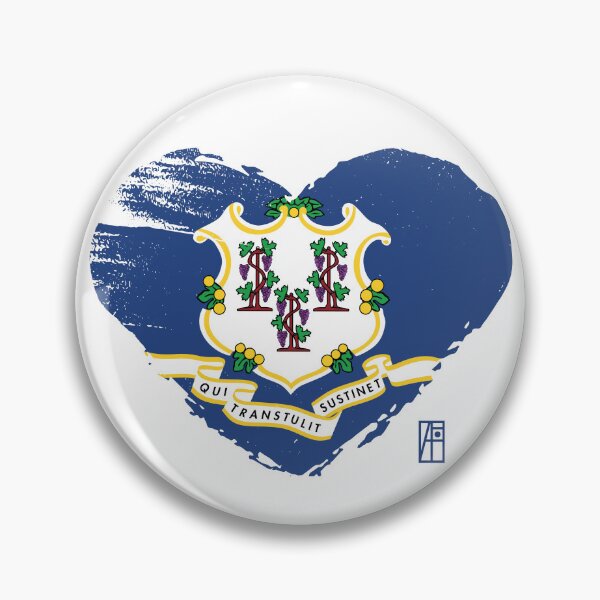 Item preview, U.S. State - I Love Connecticut - Connecticut Flag designed and sold by ArtProjectShop.