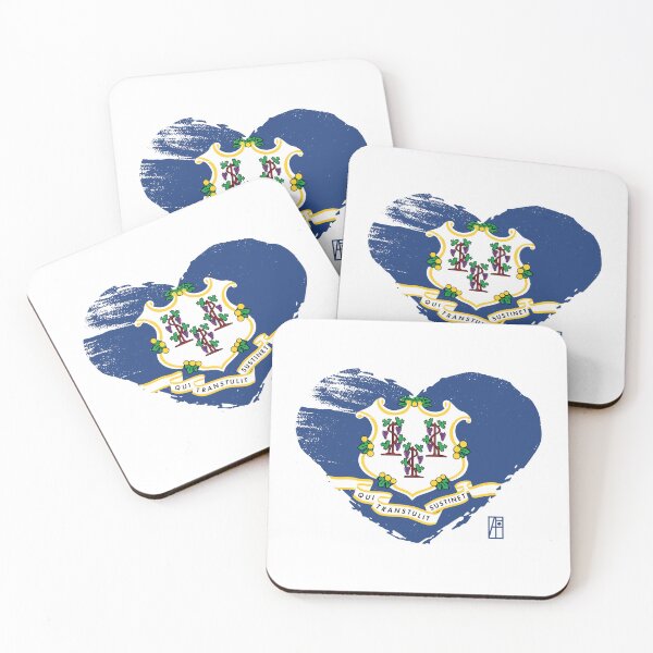 Item preview, U.S. State - I Love Connecticut - Connecticut Flag designed and sold by ArtProjectShop.