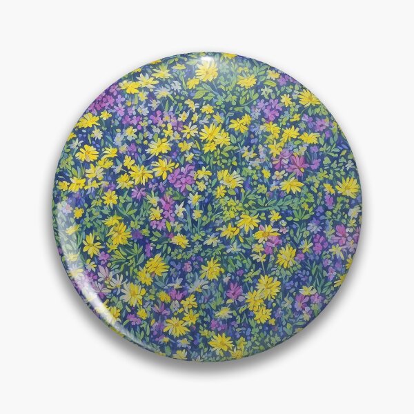 Artikelvorschau, Lavendel und leuchtend gelbe Sommerblumen Blumenmuster entworfen und verkauft von GPrint001.