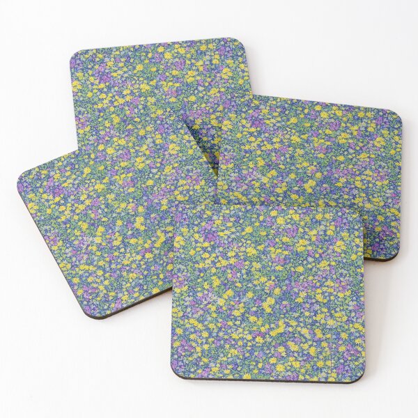Item preview, Lavender and Bright Yellow Summer Flowers Floral Design designed and sold by GPrint001.