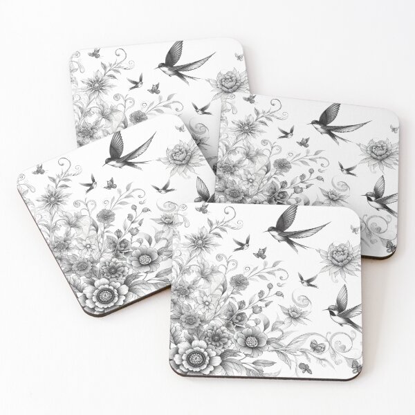 Item preview, Literary flower drawings 02 designed and sold by I-HERE.