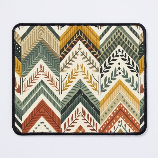 Item preview, Chevron - Yellow Red Green Tribal Pattern ; Pattern Herringbone designed and sold by PatternInArt.