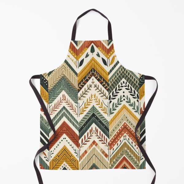 Item preview, Chevron - Yellow Red Green Tribal Pattern ; Pattern Herringbone designed and sold by PatternInArt.