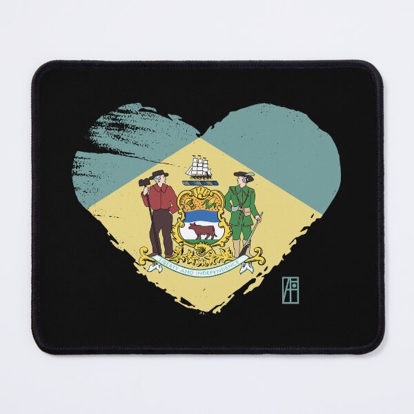 Item preview, U.S. State - I Love Delaware - Delaware Flag designed and sold by ArtProjectShop.