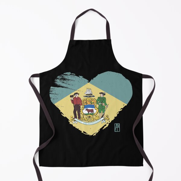 Item preview, U.S. State - I Love Delaware - Delaware Flag designed and sold by ArtProjectShop.