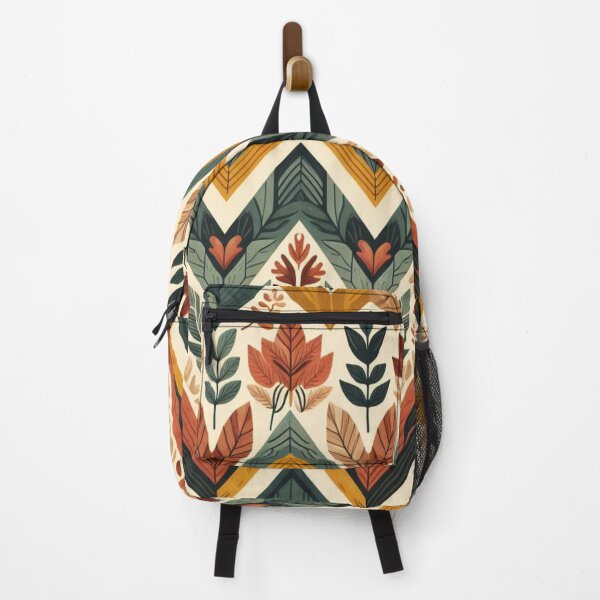 Item preview, Chevron - Yellow Red Green Tribal Leaf Pattern ; Pattern Herringbone designed and sold by PatternInArt.