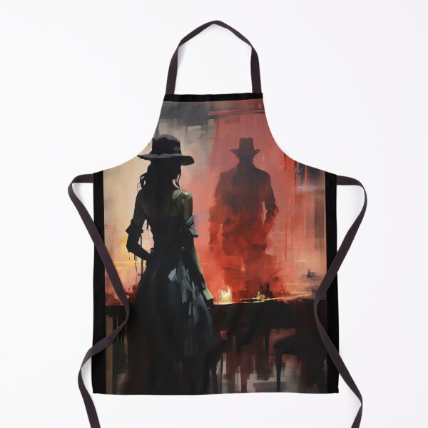 Item preview, Noir Vintage Watercolor Evening Meeting designed and sold by RESToRAPTOR.